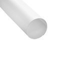 Prime-Line 60 in. White Plastic Shower Rod Cover Single Pack M 6101-1